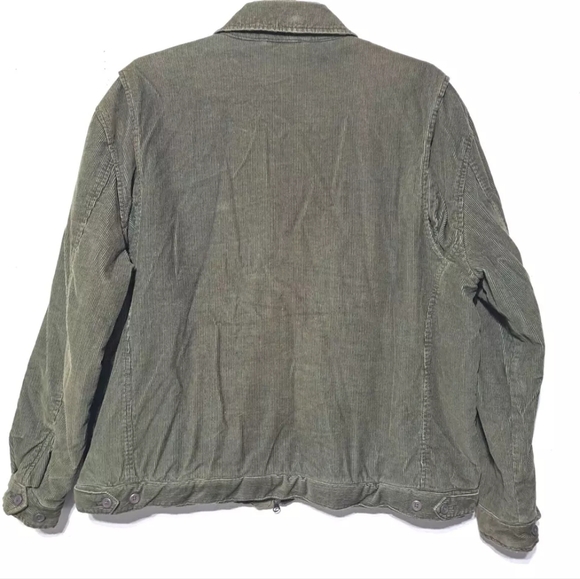 Corduroy VINTAGE Daniel Cremieux Golf Jacket Harrington Full Zip pockets outdoor - Picture 7 of 11